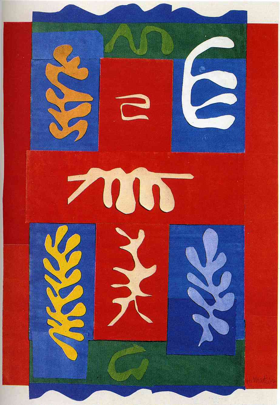 Henri Matisse - Composition with Red Cross 1947